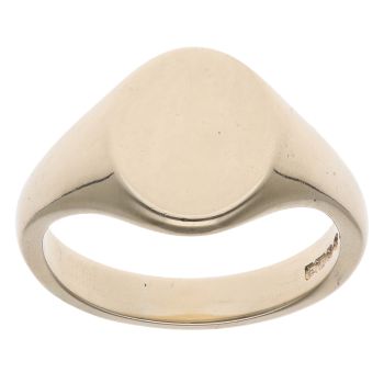 9ct Yellow Gold Plain Signet Ring