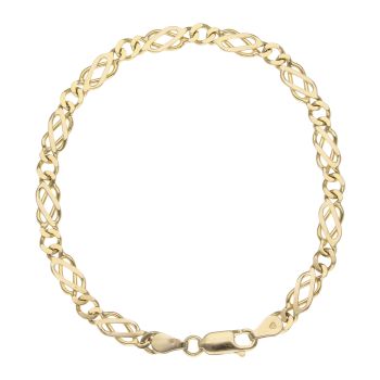 9ct Yellow Gold Celtic Bracelet 7.5"