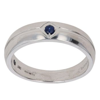18ct White Gold Sapphire Vera Wang Love Signet Ring