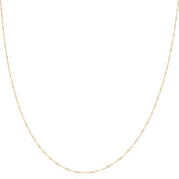 22ct Yellow Gold Disco Ripple Fancy Chain 18"