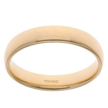 9ct Yellow Gold Wedding Band 4.1mm