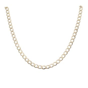 9ct Yellow Gold Curb Chain 20"