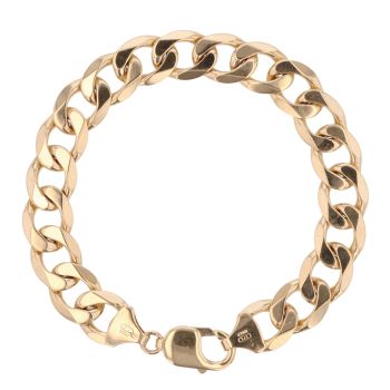9ct Yellow Gold Curb Bracelet 8.5"