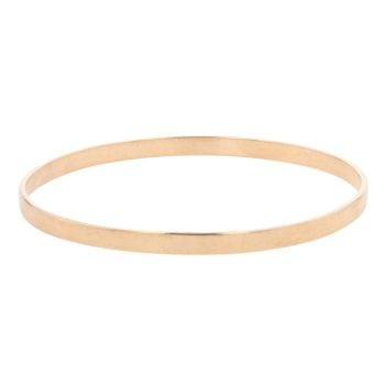 9ct Yellow Gold Plain Bangle
