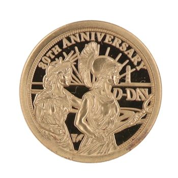2024 Charles III D Day 80th Anniversary Tristan Da Cunha 1/8 Sovereign Coin Boxed