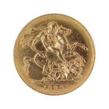 1900 Victoria Full Sovereign Coin