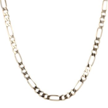 9ct Yellow Gold Figaro Chain 22"