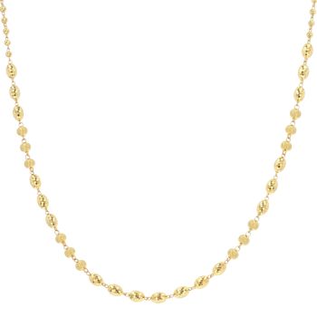 22ct Yellow Gold Bead Chain 18"