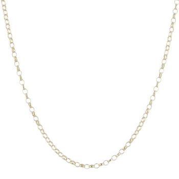 9ct Yellow Gold Small Links Belcher Chain 20"