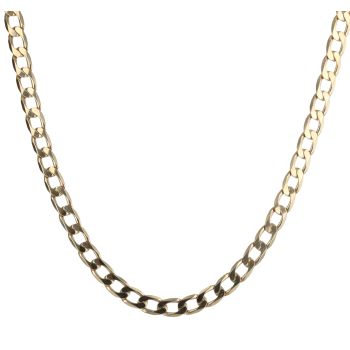 18ct Yellow Gold Curb Chain 18"