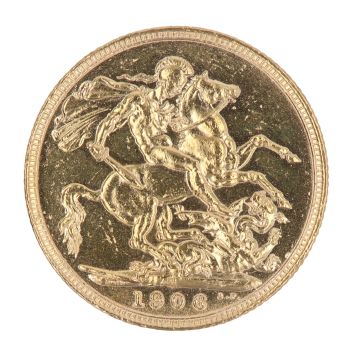 1906 Edward VII Large Head Australia Full Sovereign Coin