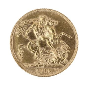 1913 George V Full Sovereign Coin