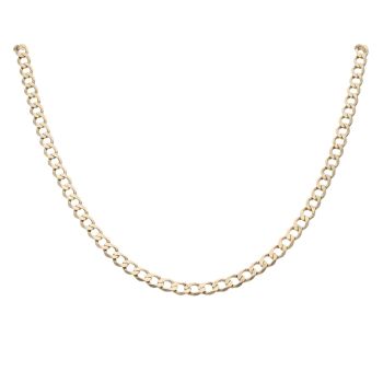 9ct Yellow Gold Curb Chain 20"