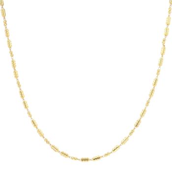22ct Yellow Gold Bead Chain 18"