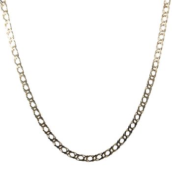9ct Yellow Gold Double Curb Chain 16"