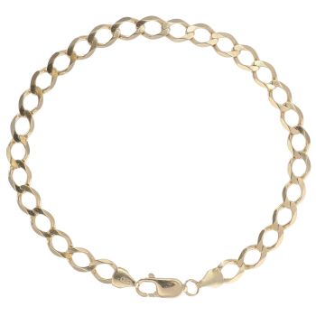 9ct Yellow Gold Curb Bracelet 8.5"