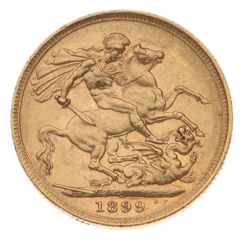 1899 Victoria Old Head Australia Full Sovereign Coin