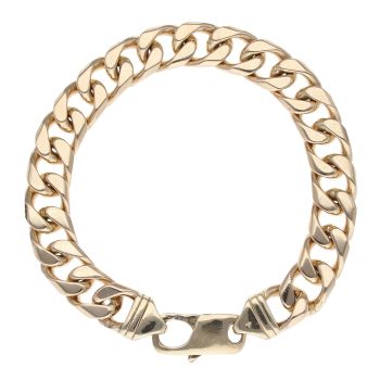 9ct Yellow Gold Curb Bracelet 9.5"
