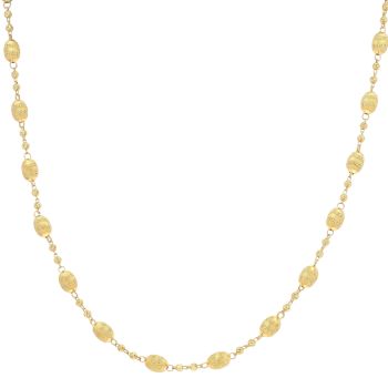 22ct Yellow Gold Bead Chain 18"