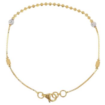 22ct Yellow Gold Intertwined Bracelet 7"