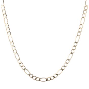 9ct Yellow Gold Figaro Chain 18"