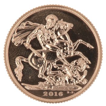 2016 Elizabeth II Fifth Portrait UK Full Sovereign Coin