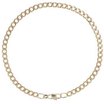 9ct Yellow Gold Curb Bracelet 8.5"