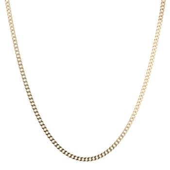 9ct Yellow Gold Curb Chain 18"