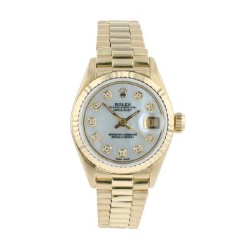 Rolex Custom Datejust Pre Owned Watch Ref 69178