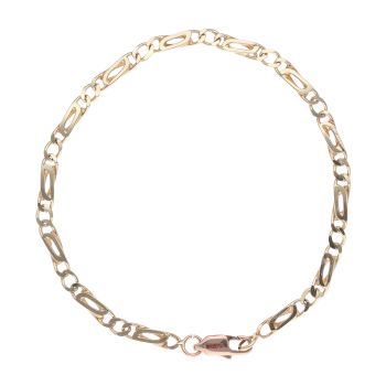9ct Yellow Gold Fancy Bracelet 7"