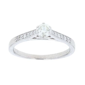 18ct White Gold 0.30ct Diamond Solitaire Ring