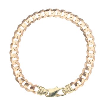 9ct Yellow Gold Curb Bracelet 7.5"