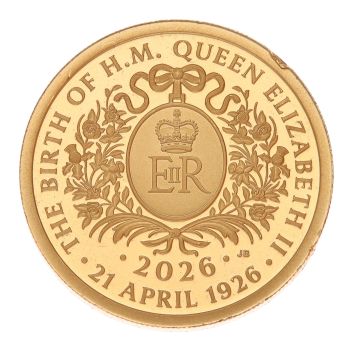2026 Charles III The Centenary of Queen Elizabeth II UK Full Sovereign Coin Boxed with Proof