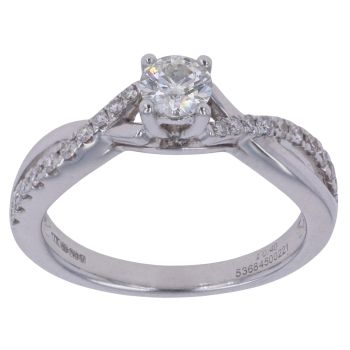 18ct White Gold 0.40ct Diamond Solitaire Ring