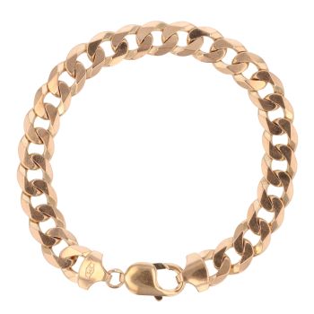 9ct Yellow Gold Curb Bracelet 8.5"