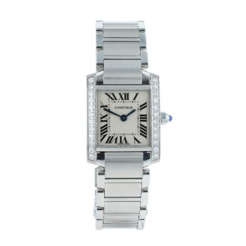 Cartier Custom Tank Francaise Pre Owned Watch Ref 2384
