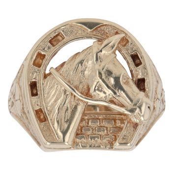 9ct Yellow Gold Horseshoe Ring