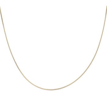 18ct Yellow Gold Curb Chain 16"