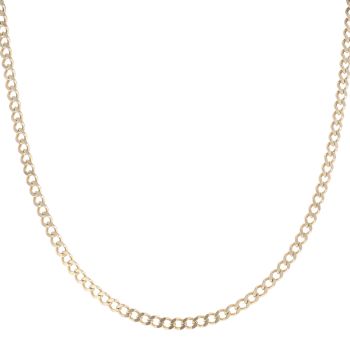 9ct Yellow Gold Curb Chain 20"