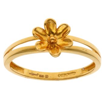 22ct Yellow Gold Flower Fancy Ring