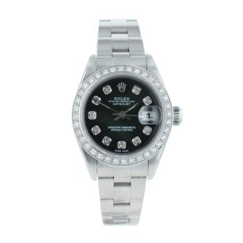 Rolex Custom Oyster Perpetual Date Pre Owned Watch Ref 79190