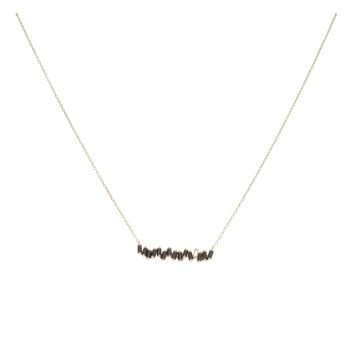 18ct Yellow Gold Sapphire And 0.05ct Diamond Suzanne Kalan Pendant And Chain 18"