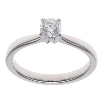 18ct White Gold 0.40ct Brilliant Cut Diamond Solitaire Ring