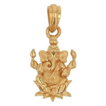 22ct Yellow Gold Ganesh Pendant