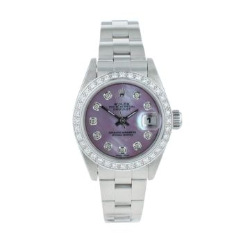 Rolex Custom Oyster Perpetual Date Pre Owned Watch Ref 79160
