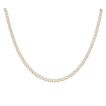 9ct Yellow Gold Double Curb Chain 18"
