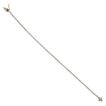 9ct Yellow Gold 1.00ct Brilliant Cut Diamond Tennis Bracelet 6.5"