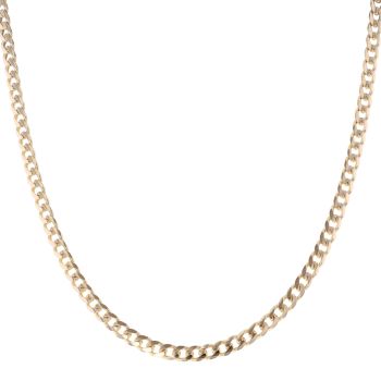 9ct Yellow Gold Curb Chain 18"