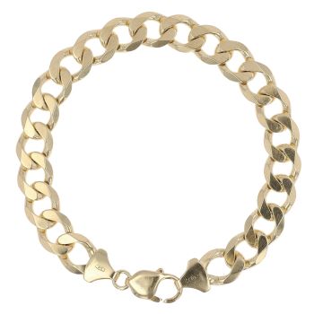 9ct Yellow Gold Curb Bracelet 8.5"