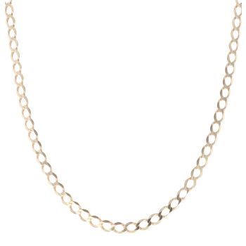9ct Yellow Gold Curb Chain 22"